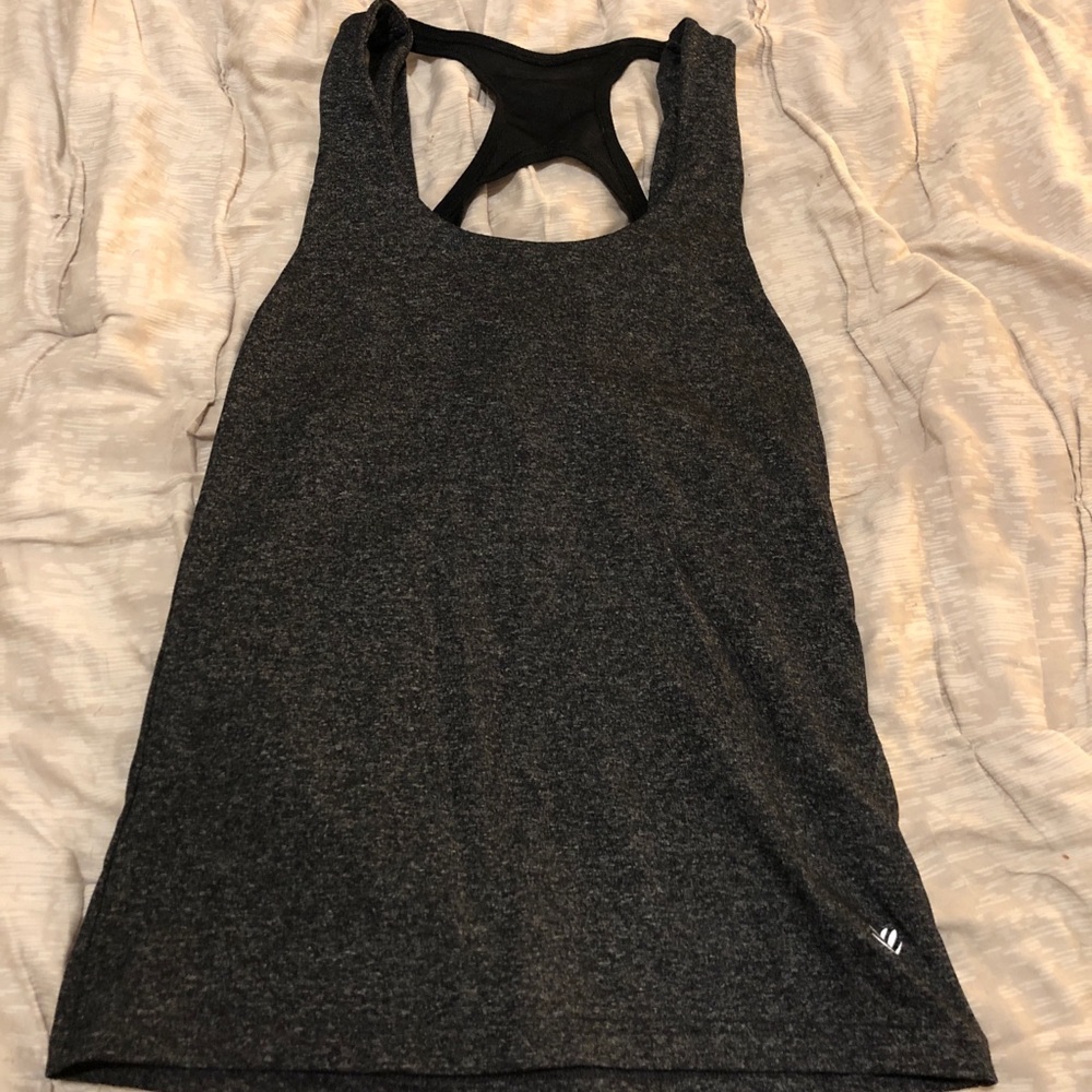 Grey workout tank top